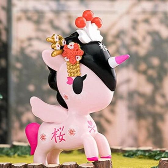Kawaii boîte aveugle offre spéciale Tokidoki Unicorno fleurs de
