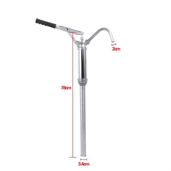 Pompe Manuelle Télescopique Wakects – Débit 20L/min, Longueur Réglable 46-91.5 Cm, Pour Fûts D'huile, Essence, Etc. - 5
