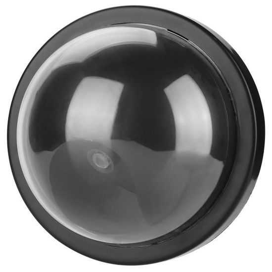 Caméra Factice Avec LED Rouge Clignotante - Dôme De Surveillance Imitation Réaliste, Alimentation Piles - Pour Dissuasion Maison, Bureau, Garage