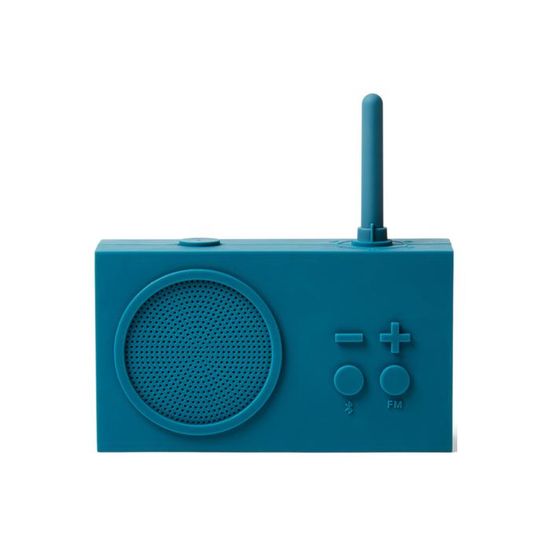 Lexon TYKHO 3 – Radio FM + Altoparlante Bluetooth, Design Retrò, Impermeabile, Blu Anatra - 3