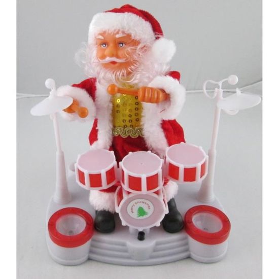 Père Noël Animé Musical - Danse Et Chante "Jingle Bell" Avec Visage LED (décoration De Noël)