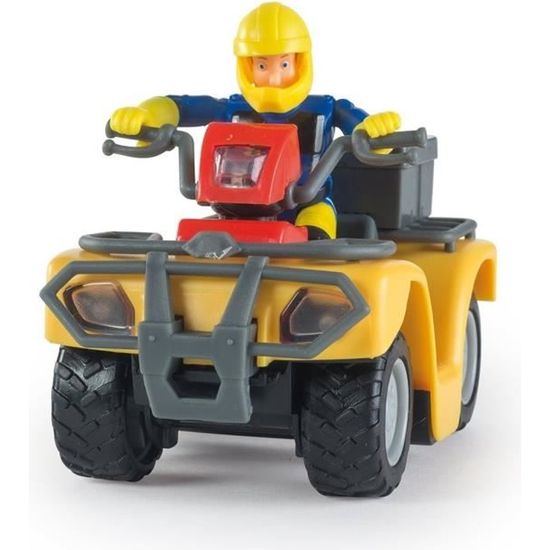 Quad de policier Smoby et figurine Sam le Pompier - Figurine de Quad de policier Smoby et figurine Sam le Pompier - Figurine de