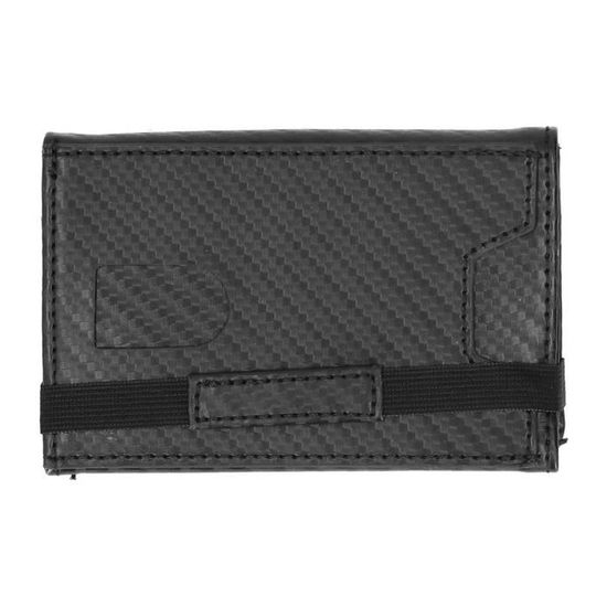 Porte-monnaie & Porte-cartes Multifonction - Boîte à Monnaie Portable 150 Mm | Design Noir Élégant