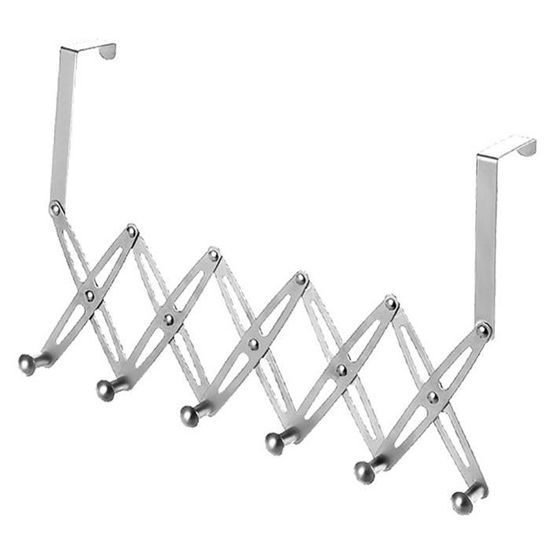Bâton De Portée Extensible Avec Crochet Acier Inoxydable Réglable 55-140 Cm - Bleu