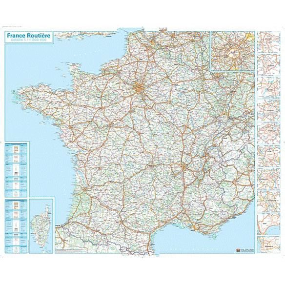 France routière carte murale plastifiée - Cdiscount Librairie