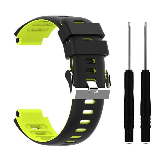 bracelet de montre vendu seul Bracelet de remplacement en silicone pour sport pour Garmin Forerunner620 - 630 - 735xt