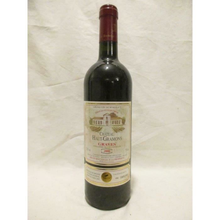 graves château haut gramons rouge 2000 - bordeaux france