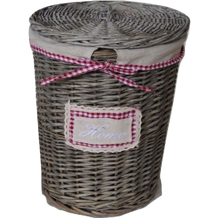 panier à linge en osier
