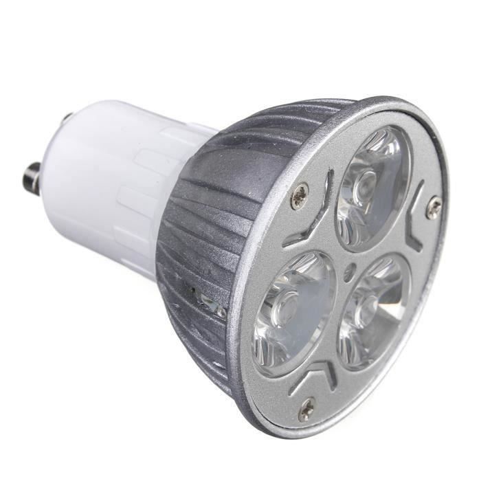 5X GU10 3W 3 LED Ampoule Lampe Spot Maison Décor 220V BLEU WYK10718