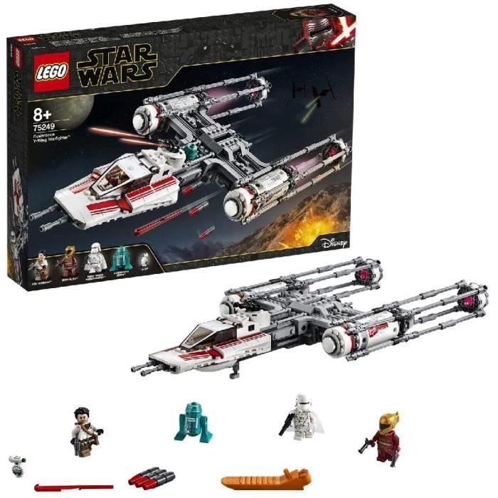 Jeux de construction LEGO®-Star Wars™ Y-Wing Starfighter™ de la Résistance Jouet Enfant à Partir de 8 ans, 578 Pièces à 52634