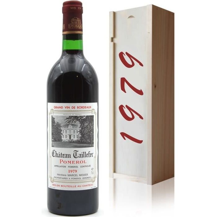 Coffret Château Taillefer 1979 Rouge 75cl AOC Pomerol