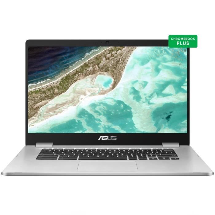 Ordinateur Portable ASUS Chromebook C523 | 156 FHD Tactile Intel Celeron N3350 RAM 4 Go 64Go eMMC Chrome OS AZERTY

