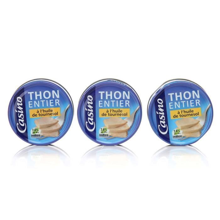 Thon entier - 80 g x3