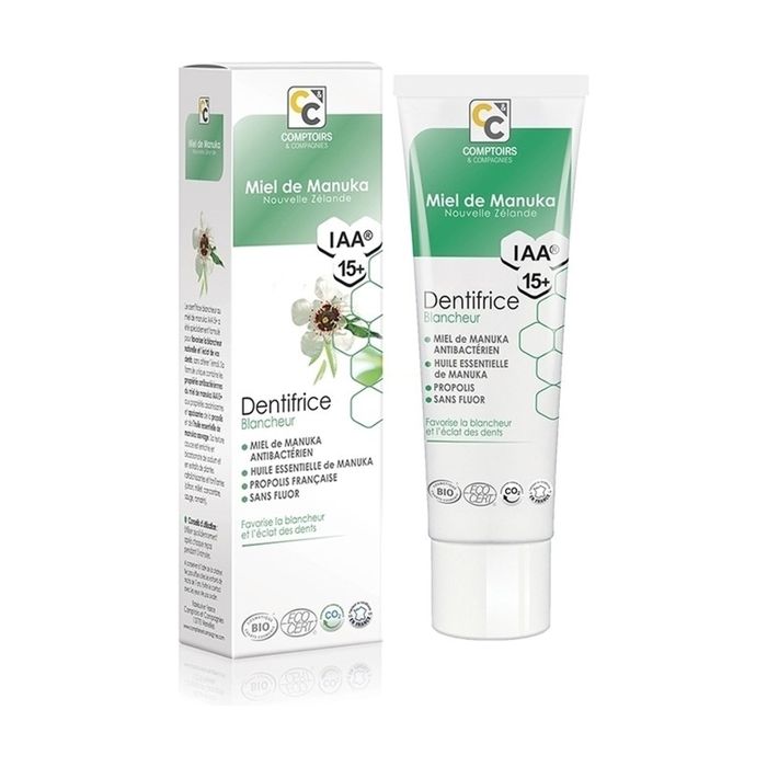 Comptoirs et Compagnies - Dentifrice Blancheur bio au Miel de Manuka 75ml