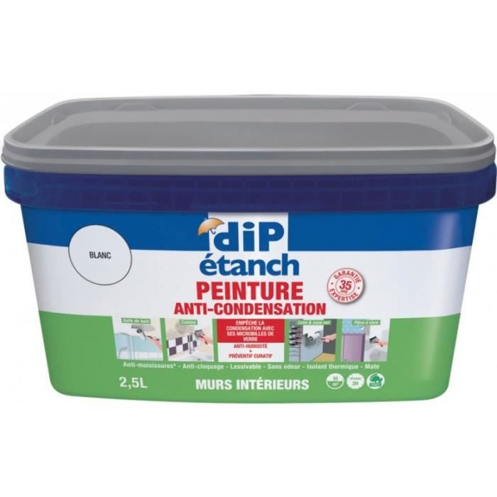 Peinture anti-condensation 2,5L Blanc mat