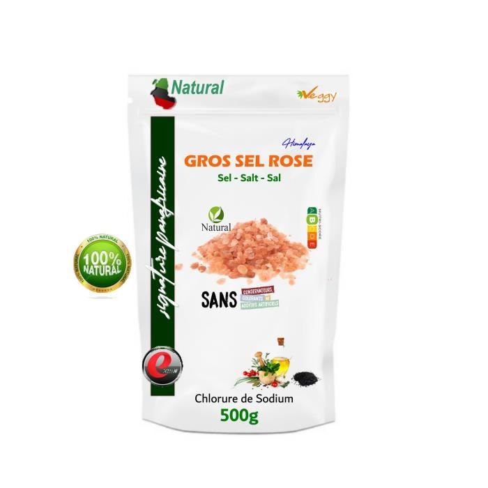 Gros sel ROSE de l'himalaya - Sélection panafricaine - 500g