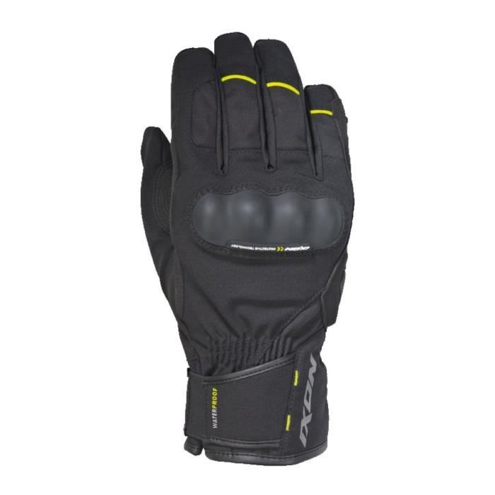 IXON Gants moto Pro Russel - Homme - Noir et jaune