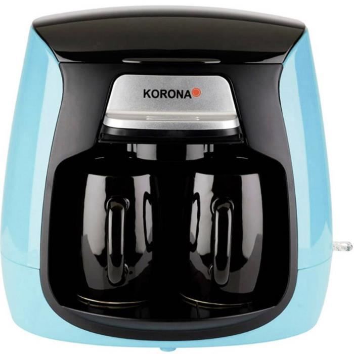 Cafetière Korona 12207 12207 Nombre de tasse: 2 bleu clair, noir 1 pc(s)