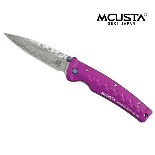 Couteau Pliant Japonais Tsuchi Violet Lame Dama