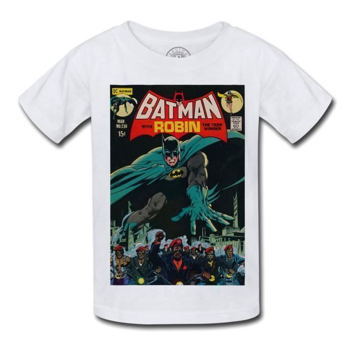 T-shirt Enfant Batman With Robin Bande Dessinee Comics Super Hero