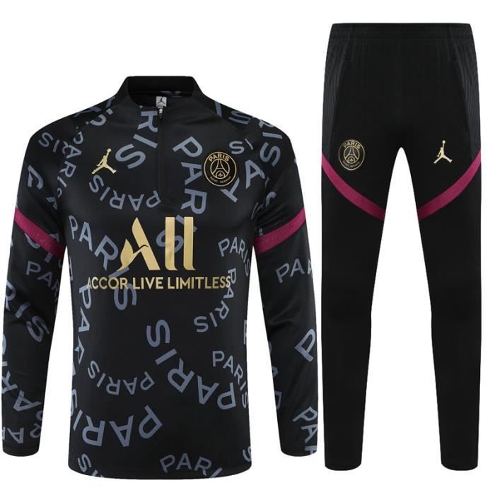 Maillot de Foot PSG x Jordan - Maillot Foot Enfants Garçon Homme 2020 - 2021 Survêtements Foot Maillot de Foot