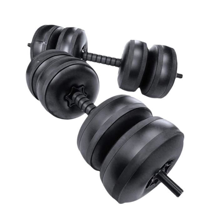 1 paire d'haltères remplis d'eau haltères portables pour l'entraînement de musculation BARRE - HALTERE - POIDS
