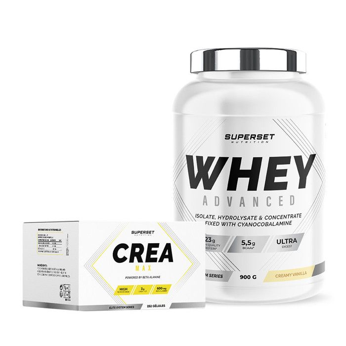Programme Prise de Muscle Sec - Avancé | Whey Protéine | Créatine | Superset Nutrition