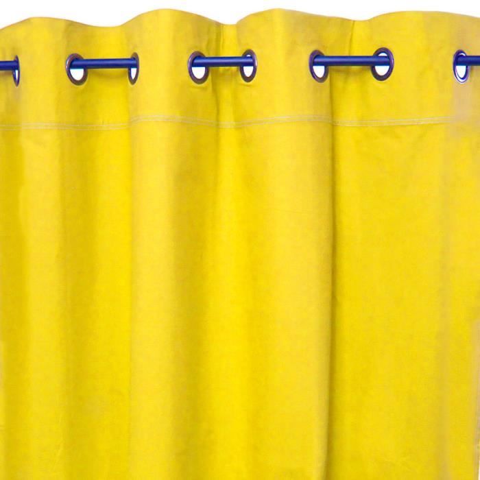 Rideau ELSA (145x250cm) Jaune • 100% coton