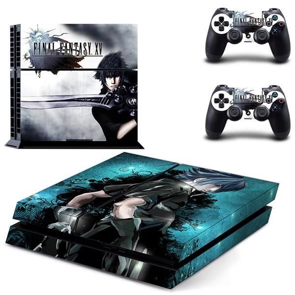 Anime Final Fantasy XV Skin Sticker Decal Autocollant de Vinyle Pour Sony PS4 Console 2 Contrôleurs