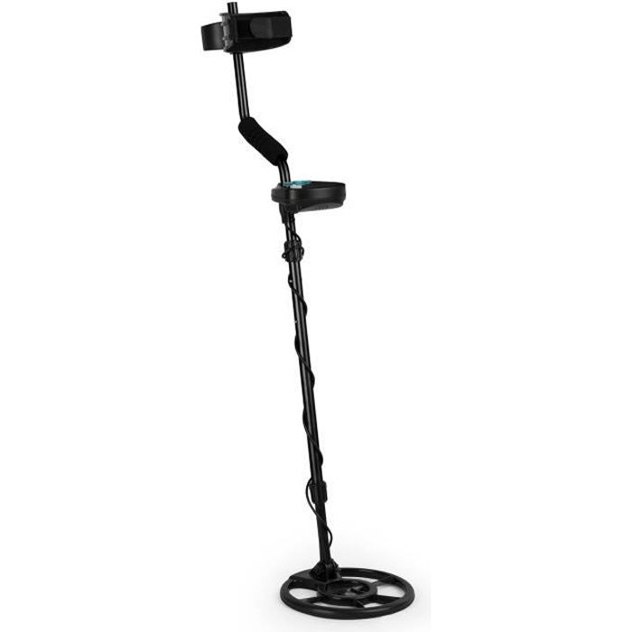 Waldbeck Azteca Détecteur de métaux , bijoux et pièces de monnaie - 4 modes , écran LCD & bobine de recherche étanche 25cm - noir
