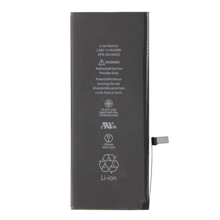Batterie Li-ion pour iPhone 6s Plus 2750mAh (Noir) Noir
