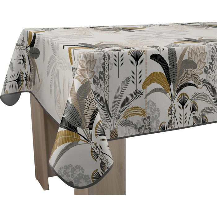 Le Linge De Jules Tafelkleed Rond 160 Cm Le Linge De Jules Nappe Anti-Taches Coeurs - Taille Waterafstotend Tafelkleed