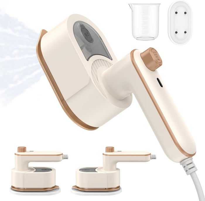 Défroisseur Vapeur Portable BEAUTURAL 1200W - 260ml, Chauffe En 30s - Brosse Inclus - Pour Voyage Et Maison