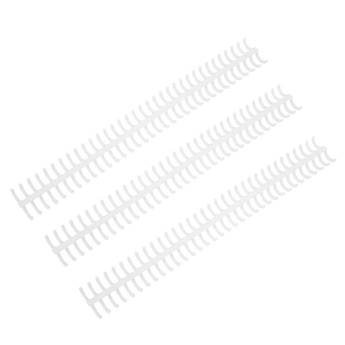 Craftelier - Spirales De Reliure à Clic étape 3:1 - Noir, Blanc Et Transparent - 12 Mm (0,47") De Diamètre - Réutilisables Et Découpables - Jusqu'à 85 Feuilles - Pack De 6