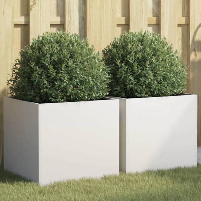 vidaXL Jardinières hexagonales acier 2 pcs 46x45 cm - vue 10
