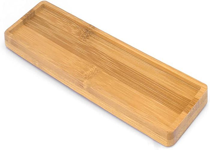 Lot De 4 Soucoupes En Bois De Bambou - 10x10 Cm - Pour Pots De Plantes, Bonsaïs, Dessous De Verre