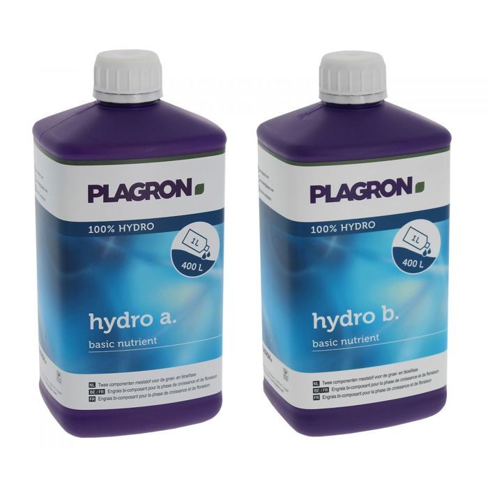 HYDRO A+B 5 Litres - Engrais Minéral Plagron Pour Hydroponie Croissance Et Floraison