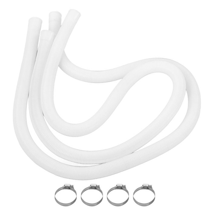 Tuyau de piscine réglable résistant à lusure avec boucle pour pompe de filtration et de piscine Label