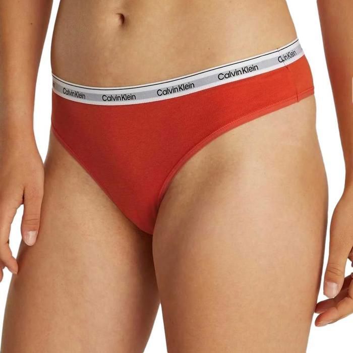 String Rouge Femme Calvin Klein Jeans Brazilian Rouge Cdiscount