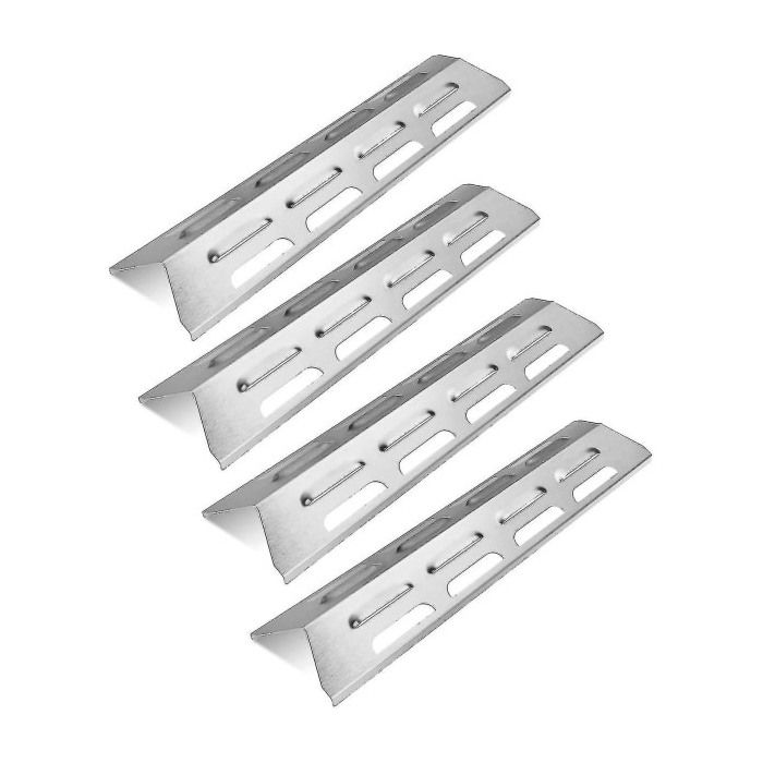 Plaques Chauffantes Pour Barbecue Gaz - Lot De 2 - Acier Inoxydable - Marque Well Grill - Neuf