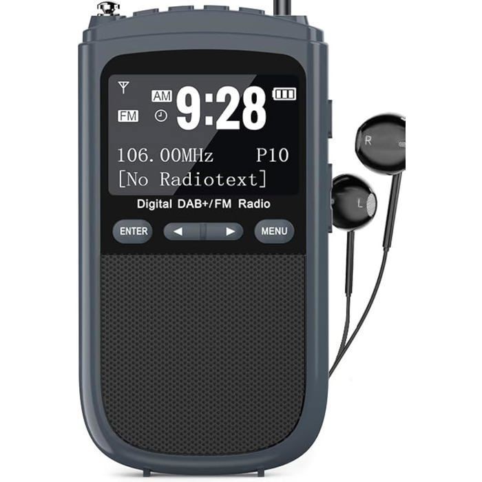 Radio Portable Dab+ Rechargeable - Radio Dab Fm Avec Rds, 60