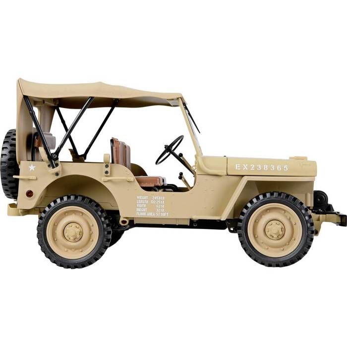 Auto RC électrique Crawler - AMEWI - Jeep Willys MB Scale Crawler - Échelle 1:14 - 4WD - Réplique détaillée