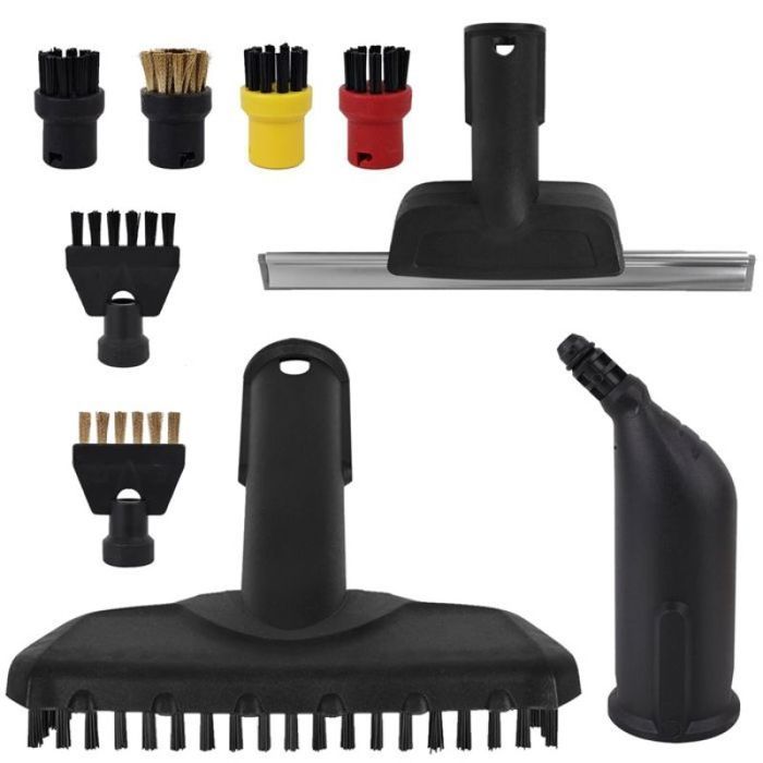 Pour Accessoires de Nettoyeur Vapeur Karcher Brosse Ronde Raclette à Vitres pour Karcher SC1 SC2 SC3 SC4 SC5