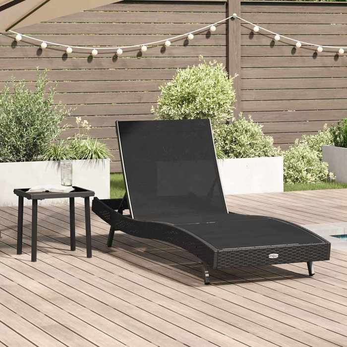Bain de Soleil - NANAS - Transat - Lot de 2 - 2 PLACES - Noir polyrotin 6985015354