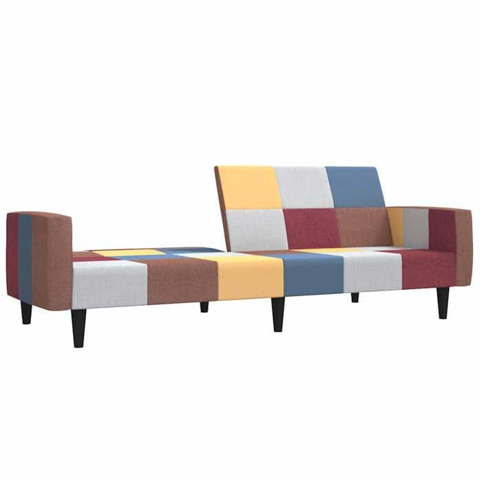 Meuble Sofa - HAOSHOP - Canapé-lit à 2 places tissu&01_123000
