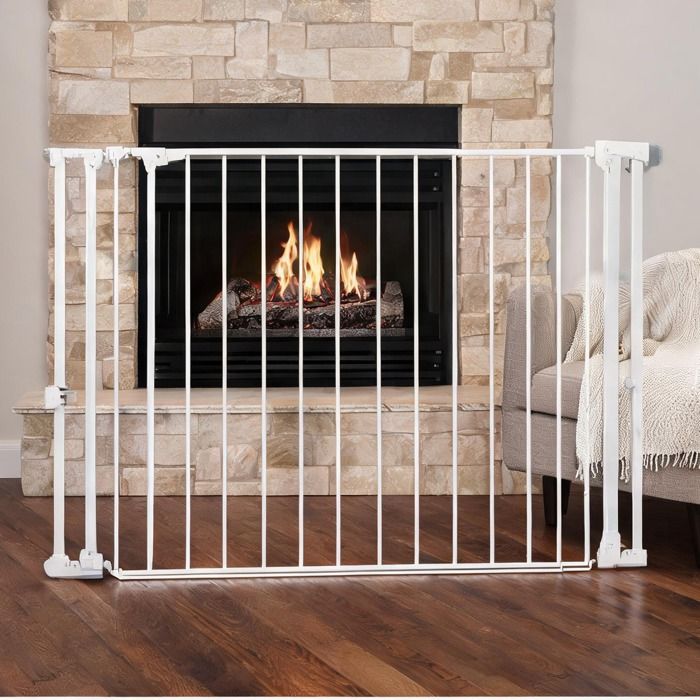 Barriere De Securite Escalier Barriere De Securite Porte en Acier Blanc 206 x 3 x 120 cm Barriere De Securite Escalier Barriere De Securite Porte en Acier Blanc 206 x 3 x 120 cm