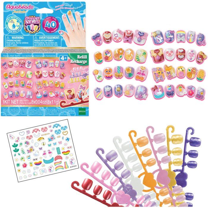 Recharge Manucure Fantaisie Aquabeads 35007 – Ongles Qui Collent Avec De L'Eau