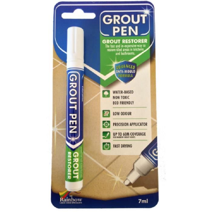 Stylo joint coulis NOIR pour renover les joints de carrelage