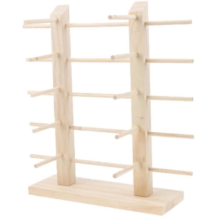 Porte-Lunettes Mural En Bois 5 Fentes – Lot De 3, Noir, Support Lunettes De Soleil Et Vue