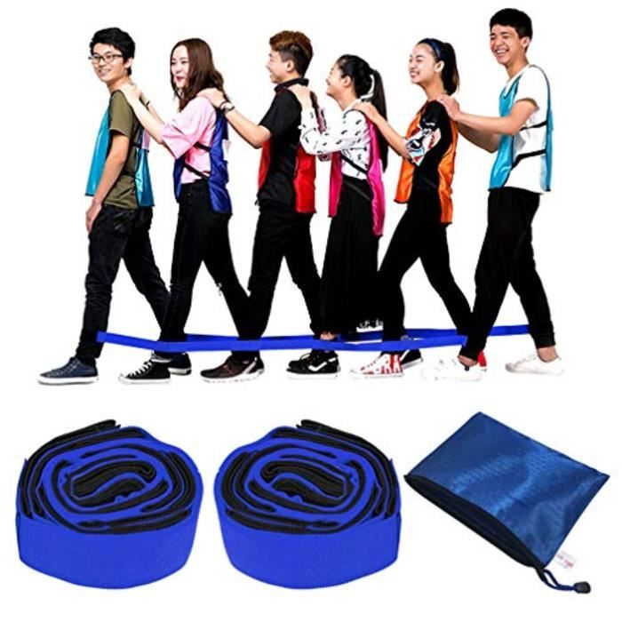 Jeu D Adresse L2t0v 6 Bandes De Course Legged Jeu En Plein Air Pour Les Adultes De Fete D Anniversaire Equipe Jeux Avec Sac De Trans Achat Vente Jeu D Adresse Cdiscount